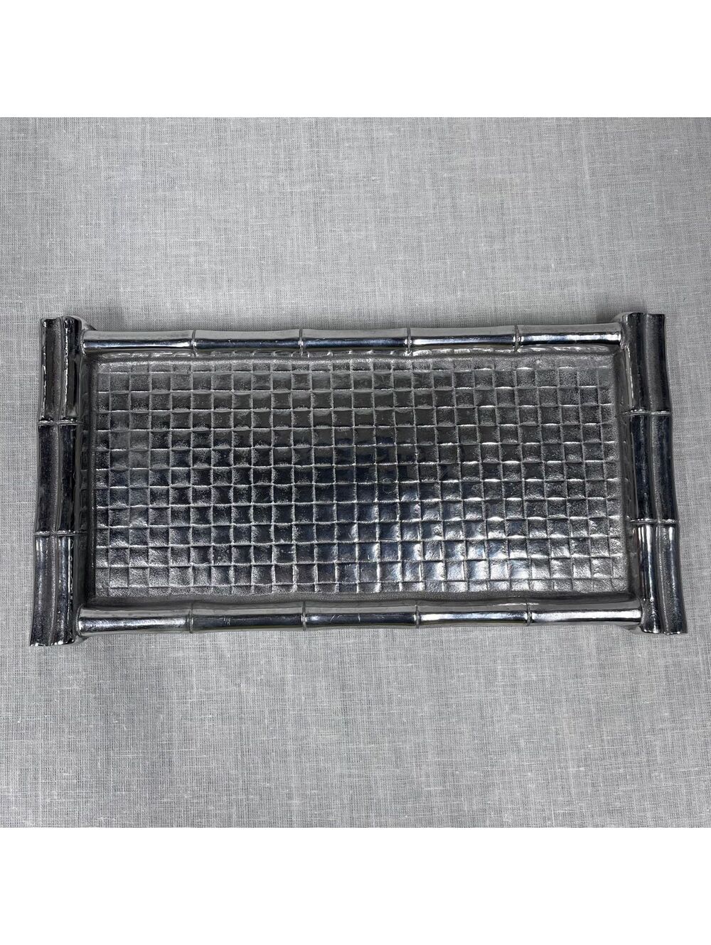Wilton Armetale Serving Tray in bamboo pattern. 13.5”x6.5”